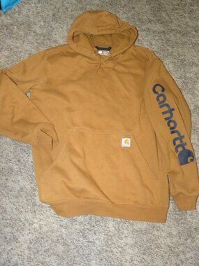 Men Size Large - Brownish Gold Sweatshirt Hoodie by Carhardtt